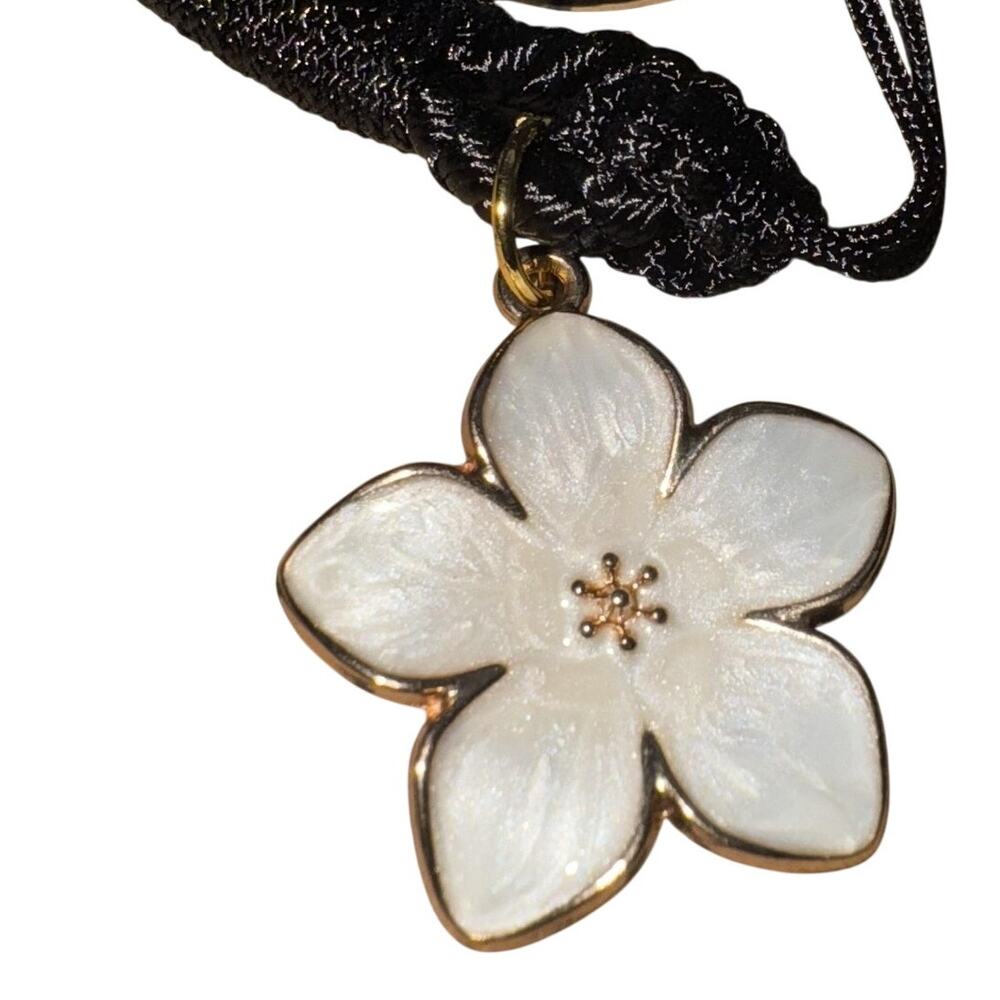 HAWAII PLUMERIA PHONE WRIST STRAP CHARM BLACK LANYARD ASTEROM CANES ACCESSORY